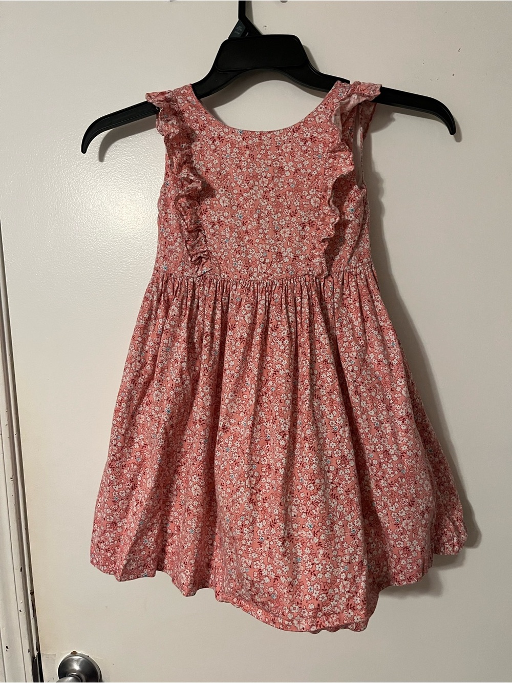 Edgehill Collection Pink Floral Ruffle Dress